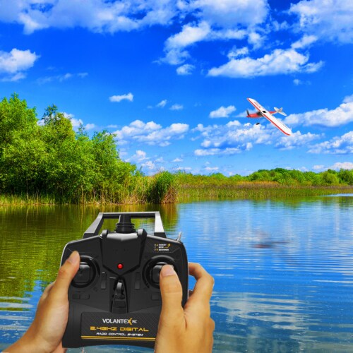 VOLANTEXRC Sport Cub 500 Ready To Fly Remote Control Airplane w/ Gyro Stabilizer Perspective: right