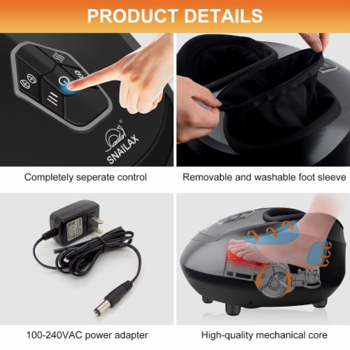 送料無料 通販 激安 Snailax Foot Feet Heat,Shiatsu with Machine Massager アクセサリー