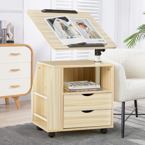 Swivel on sale bedside table