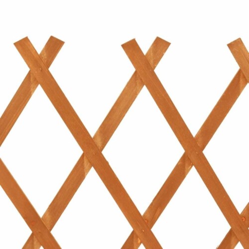 Garden Trellis Fence Orange 47.2 x35.4 Solid Firwood Perspective: right