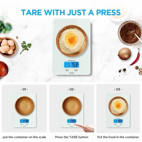USB Rechargeable Food Scale, 33lb 15Kg Kitchen Scale Digital Weight Grams and oz for Cooking Perspective: right