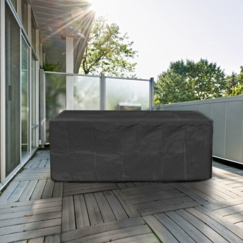 210D Waterproof Outdoor Furniture Cover Windproof Dustproof Patio Furniture Protector Oxford Perspective: right