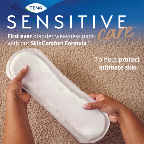 Tena Sensitive Care Ultimate Absorbency Incontinence Pad For Women Perspective: right