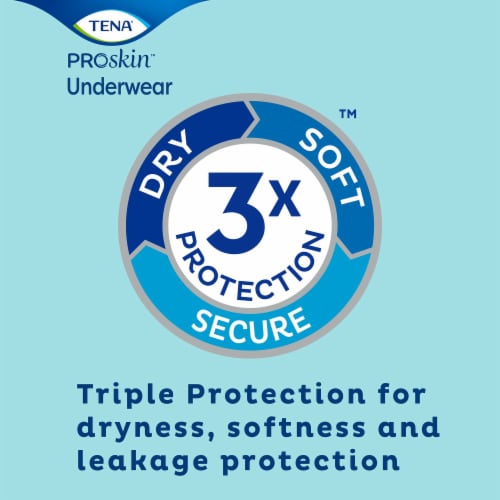 TENA ProSkin Plus Disposable Underwear Pull On with Tear Away Seams Large,  72633, 18 Ct, 18 ct - Fry's Food Stores