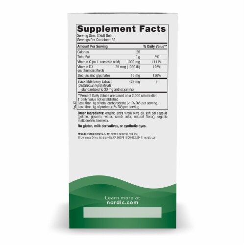 Nordic Naturals Immune Daily Defense Softgels Perspective: right