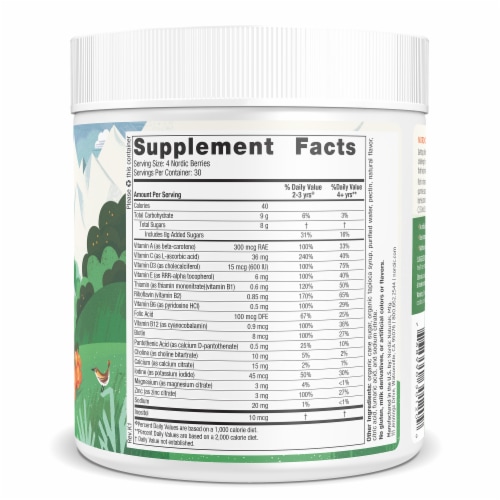 Nordic Naturals Nordic Berries Multivitamin Gummies Perspective: right