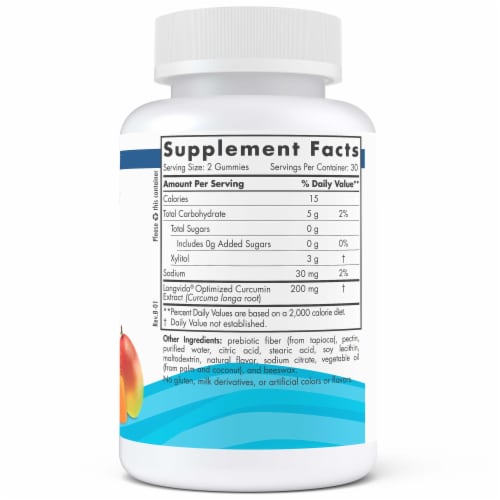 Nordic Naturals Longvida Optimized Curcumin Gummies Perspective: right