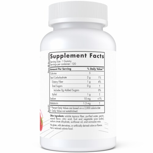 Nordic Naturals Zero Sugar Melatonin Gummies 1.5mg Perspective: right