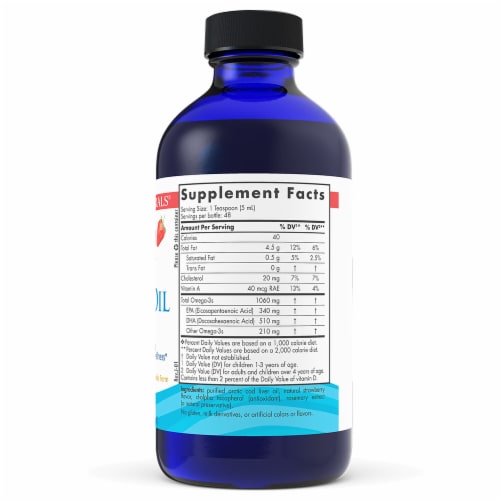Nordic Naturals Strawberry Arctic Cod Liver Oil Perspective: right