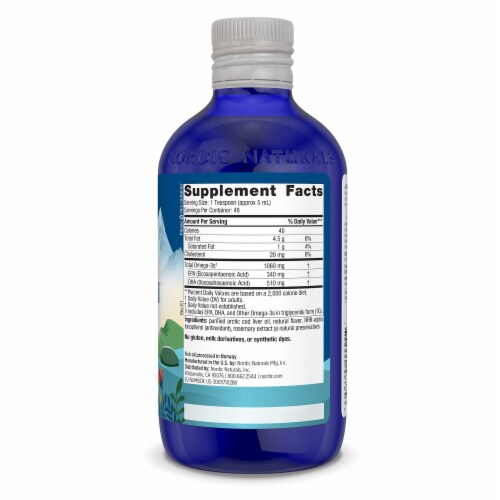 Nordic Naturals® Lemon Arctic™ Cod Liver Oil Perspective: right