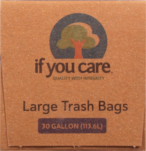 If You Care® Recycled Large Trash Bags Perspective: right