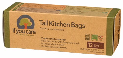 If You Care Compostable Tall Kitchen Bags Perspective: right