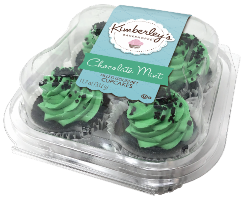 Kimberley's Bakeshoppe™ Chocolate Mint Filled Gourmet Cupcakes Perspective: right