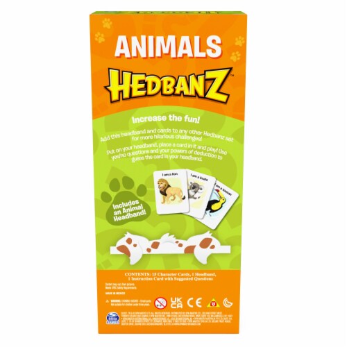 Hedbanz™ Animals Picture Guessing Card Game Perspective: right