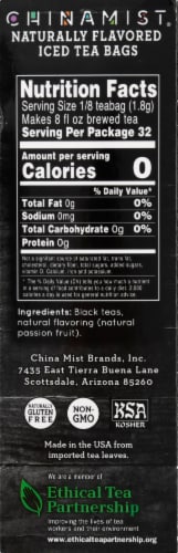 China Mist Primo Passion Naturally Flavored Iced Black Tea Bags Perspective: right