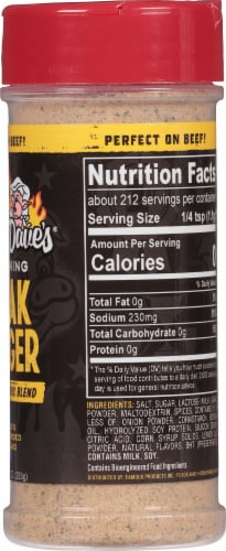 Famous Dave's® Steak & Burger Seasoning, 8.25 oz - Mariano's