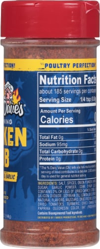 Famous Dave's Seasoning, Chicken Rub: Calories, Nutrition Analysis & More