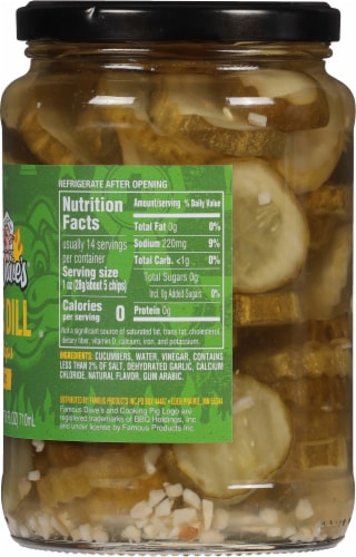 Famous Dave's® Classic Dill Pickle Chips Perspective: right