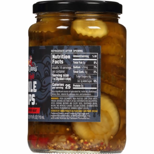 Famous Dave's® Devil's Spit Pickle Chips Perspective: right