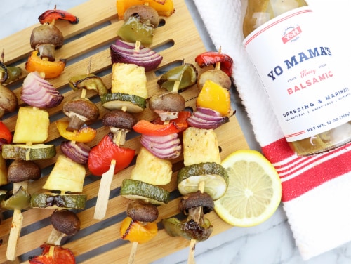 Yo Mama's Foods Honey Balsamic Vinaigrette Salad Dressing and Marinade (4) 13 OZ Bottles Perspective: right