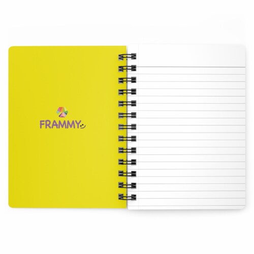 Lined Notebook Spiral Bright Colors Star  College Ruled Notebook for Journaling Perspective: right