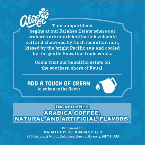 Kauai Coffee® Vanilla Macadamia Nut K-Cup® Coffee Pods Perspective: right