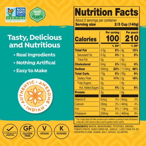 Tasty Bite® Vegetable Korma Perspective: right