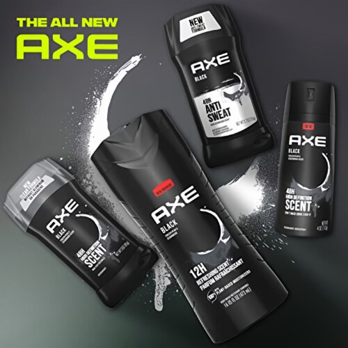 Axe Black Body Wash for Men 16 fl oz (Pack of 4) Perspective: right
