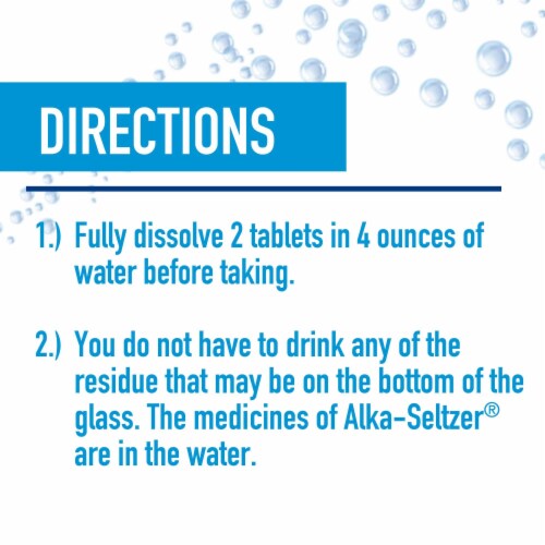 Alka-Seltzer Extra Strength Effervescent Antacid Tablets (Pack of 8) Perspective: right