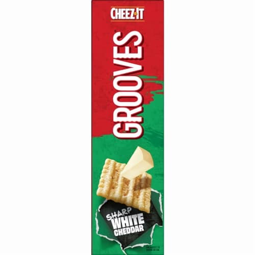 Cheez-it Grooves Crispy Cracker Chips (Pack of 10) Perspective: right