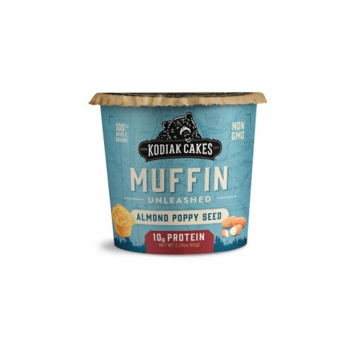 Kodiak Almond Poppy Seed Muffin Cup (Pack of 4) Perspective: right