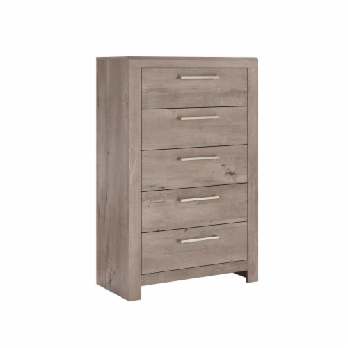 Emerald Home Furnishings Lakeview Oakley 5 Drawer Chest Perspective: right
