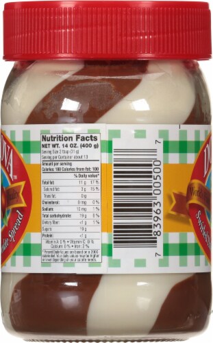 Dobrova Swirled Hazelnut Chocolate Spread Perspective: right