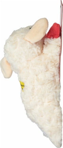 Multipet Plush Lamb Chop Dog Toy Perspective: right