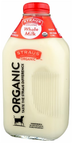 Straus Family Creamery Organic Whole Milk Perspective: right