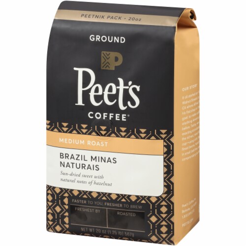 Peet's Coffee Brazil Minas Naturais Medium Roast Ground Coffee Perspective: right
