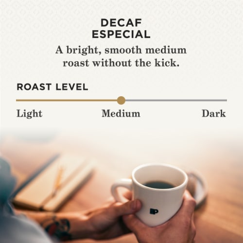 Peet's Decaf Especial Medium Roast K-Cup Coffee Pods Perspective: right