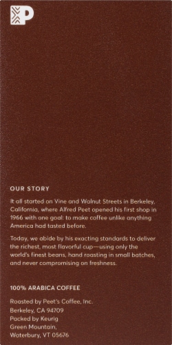 Peet's Coffee® Major Dickason's Blend Dark Roast K-Cup Coffee Pods Perspective: right
