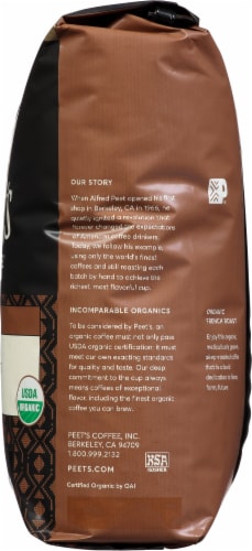 Peet's® French Roast Dark Roast Organic Whole Bean Coffee Perspective: right