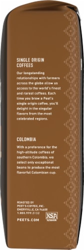 Peet's Coffee® Single Origin Colombia Dark Roast Ground Coffee Perspective: right