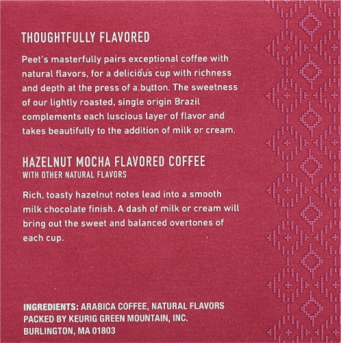 Peet's Coffee® Hazelnut Mocha K-Cup Coffee Pods Perspective: right