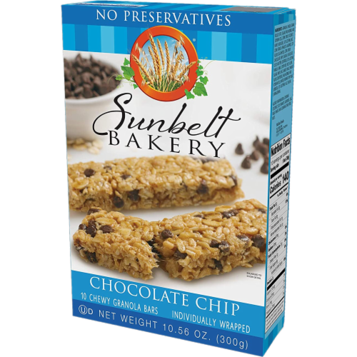 Sunbelt Bakery Chocolate Chip Chewy Granola Bars, 6 Boxes Perspective: right