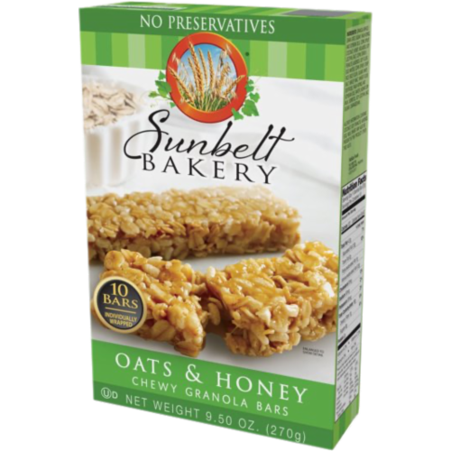 Sunbelt Bakery Oats & Honey Chewy Granola Bars (6-Boxes) Perspective: right