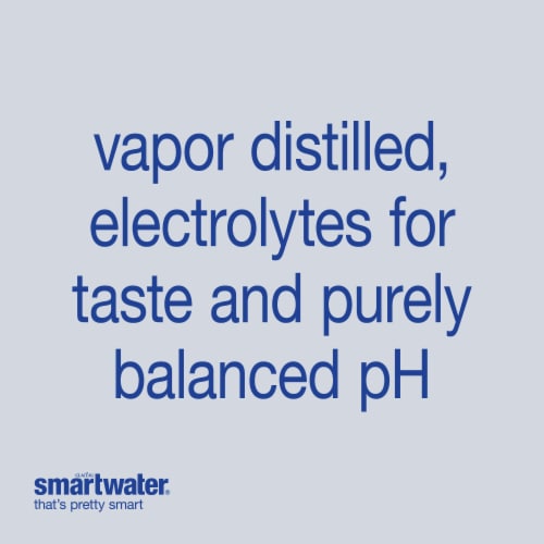 Smartwater® Vapor Distilled Electrolyte Bottled Water Perspective: right