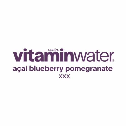 vitaminwater® XXX Acai-Blueberry-Pomegranate Zero Sugar Flavored Bottled Water Beverage Perspective: right