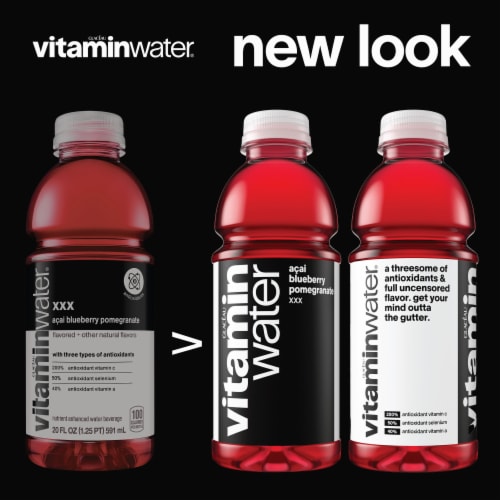 Vitaminwater® Xxx Acai-Blueberry-Pomegranate Flavored Bottled Water Perspective: right