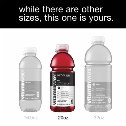 vitaminwater® Variety Pack Zero Sugar Flavored Bottled Water Beverages Perspective: right