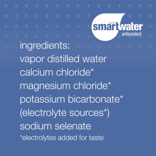 Smartwater® Antioxidant Vapor Distilled Electrolyte Bottled Water Perspective: right