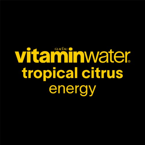 vitaminwater® Energy Tropical Citrus Flavored Bottled Water Beverage Perspective: right