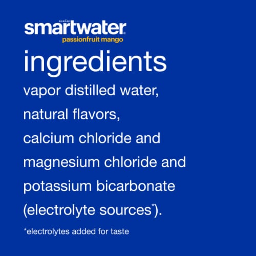 Smartwater® Distilled Passionfruit Mango Flavored Bottled Water Perspective: right